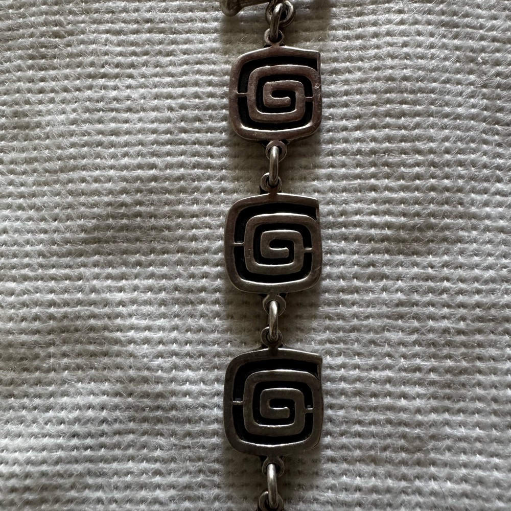 Sterling Silver Spiral Link Bracelet